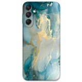 Gramaphone Galaxy A55 ile Uyumlu Mermer Desenli Telefon Kılıfı + Ekran Koruyucu - 5814