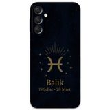 Gramaphone Galaxy A55 Uyumlu Balık Burcu Desenli Telefon Kılıfı + Ekran Koruyucu - 5779