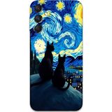 Gramaphone Galaxy A55 Uyumlu Kedi Desenli Telefon Kılıfı + Ekran Koruyucu - 5782