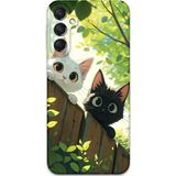 Gramaphone Galaxy A55 Uyumlu Kedi Desenli Telefon Kılıfı + Ekran Koruyucu - 5785