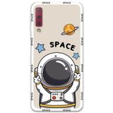 Gramaphone Galaxy A7 2018 ile Uyumlu Astronot Desenli Telefon Kılıfı + Ekran Koruyucu - 5865