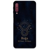 Gramaphone Galaxy A7 2018 ile Uyumlu Boğa Burcu Desenli Telefon Kılıfı + Ekran Koruyucu - 5769