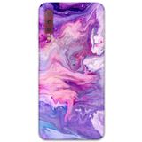 Gramaphone Galaxy A7 2018 ile Uyumlu Mermer Desenli Telefon Kılıfı + Ekran Koruyucu - 5813