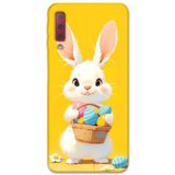 Gramaphone Galaxy A7 2018 ile Uyumlu Tavşan Desenli Telefon Kılıfı + Ekran Koruyucu - 5806