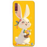 Gramaphone Galaxy A7 2018 ile Uyumlu Tavşan Desenli Telefon Kılıfı + Ekran Koruyucu - 5807