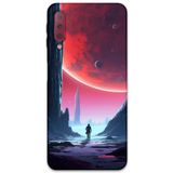 Gramaphone Galaxy A7 2018 ile Uyumlu Uzay Desenli Telefon Kılıfı + Ekran Koruyucu - 5860