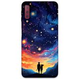 Gramaphone Galaxy A7 2018 ile Uyumlu Uzay Desenli Telefon Kılıfı + Ekran Koruyucu - 5863