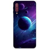Gramaphone Galaxy A7 2018 ile Uyumlu Uzay Desenli Telefon Kılıfı + Ekran Koruyucu - 5866