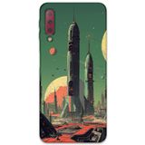 Gramaphone Galaxy A7 2018 ile Uyumlu Uzay Desenli Telefon Kılıfı + Ekran Koruyucu - 5870