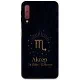 Gramaphone Galaxy A7 2018 Uyumlu Akrep Burcu Desenli Telefon Kılıfı + Ekran Koruyucu - 5775