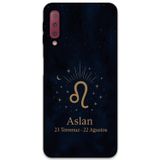 Gramaphone Galaxy A7 2018 Uyumlu Aslan Burcu Desenli Telefon Kılıfı + Ekran Koruyucu - 5772