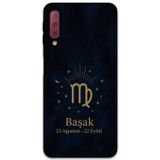 Gramaphone Galaxy A7 2018 Uyumlu Başak Burcu Desenli Telefon Kılıfı + Ekran Koruyucu - 5773