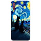 Gramaphone Galaxy A7 2018 Uyumlu Kedi Desenli Telefon Kılıfı + Ekran Koruyucu - 5782