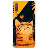 Gramaphone Galaxy A7 2018 Uyumlu Kedi Desenli Telefon Kılıfı + Ekran Koruyucu - 5783