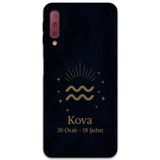 Gramaphone Galaxy A7 2018 Uyumlu Kova Burcu Desenli Telefon Kılıfı + Ekran Koruyucu - 5778