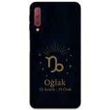 Gramaphone Galaxy A7 2018 Uyumlu Oğlak Burcu Desenli Telefon Kılıfı + Ekran Koruyucu - 5777