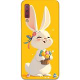 Gramaphone Galaxy A7 2018 Uyumlu Tavşan Desenli Telefon Kılıfı + Ekran Koruyucu - 5807