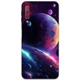 Gramaphone Galaxy A7 2018 Uyumlu Uzay Desenli Telefon Kılıfı + Ekran Koruyucu - 5862