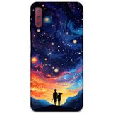Gramaphone Galaxy A7 2018 Uyumlu Uzay Desenli Telefon Kılıfı + Ekran Koruyucu - 5863