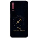 Gramaphone Galaxy A7 2018 Uyumlu Yay Burcu Desenli Telefon Kılıfı + Ekran Koruyucu - 5776