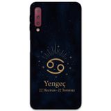 Gramaphone Galaxy A7 2018 Uyumlu Yengeç Burcu Desenli Telefon Kılıfı + Ekran Koruyucu - 5771