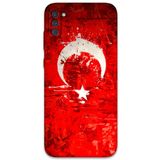 Gramaphone Galaxy M11 ile Uyumlu Türk Bayrağı Desenli Telefon Kılıfı + Ekran Koruyucu - 5847