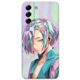 Gramaphone Galaxy S21 FE ile Uyumlu Anime Desenli Telefon Kılıfı + Ekran Koruyucu - 5743