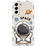 Gramaphone Galaxy S21 FE ile Uyumlu Astronot Desenli Telefon Kılıfı + Ekran Koruyucu - 5865