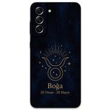 Gramaphone Galaxy S21 FE ile Uyumlu Boğa Burcu Desenli Telefon Kılıfı + Ekran Koruyucu - 5769