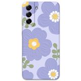Gramaphone Galaxy S21 FE ile Uyumlu Çiçek Desenli Telefon Kılıfı + Ekran Koruyucu - 5799