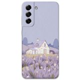 Gramaphone Galaxy S21 FE ile Uyumlu Çiçek Desenli Telefon Kılıfı + Ekran Koruyucu - 5800