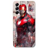 Gramaphone Galaxy S21 FE ile Uyumlu İronman Desenli Telefon Kılıfı + Ekran Koruyucu - 5828