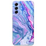 Gramaphone Galaxy S21 FE ile Uyumlu Mermer Desenli Telefon Kılıfı + Ekran Koruyucu - 5816