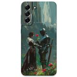 Gramaphone Galaxy S21 FE ile Uyumlu Retro Desenli Telefon Kılıfı + Ekran Koruyucu - 5839