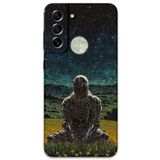 Gramaphone Galaxy S21 FE ile Uyumlu Retro Desenli Telefon Kılıfı + Ekran Koruyucu - 5844