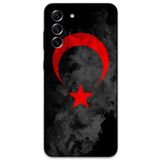 Gramaphone Galaxy S21 FE ile Uyumlu Türk Bayrağı Desenli Telefon Kılıfı + Ekran Koruyucu - 5852