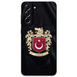 Gramaphone Galaxy S21 FE ile Uyumlu Türk Desenli Telefon Kılıfı + Ekran Koruyucu - 5855