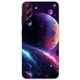 Gramaphone Galaxy S21 FE ile Uyumlu Uzay Desenli Telefon Kılıfı + Ekran Koruyucu - 5862