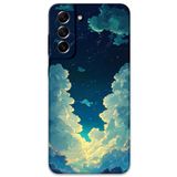 Gramaphone Galaxy S21 FE ile Uyumlu Uzay Desenli Telefon Kılıfı + Ekran Koruyucu - 5868