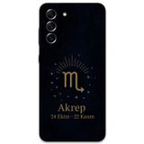 Gramaphone Galaxy S21 Fe Uyumlu Akrep Burcu Desenli Telefon Kılıfı + Ekran Koruyucu - 5775