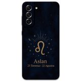 Gramaphone Galaxy S21 Fe Uyumlu Aslan Burcu Desenli Telefon Kılıfı + Ekran Koruyucu - 5772