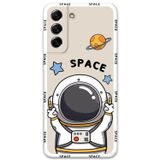 Gramaphone Galaxy S21 Fe Uyumlu Astronot Desenli Telefon Kılıfı + Ekran Koruyucu - 5865