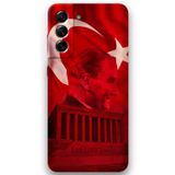 Gramaphone Galaxy S21 Fe Uyumlu Atatürk Desenli Telefon Kılıfı + Ekran Koruyucu - 5848