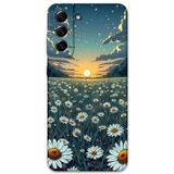 Gramaphone Galaxy S21 Fe Uyumlu Çiçek Desenli Telefon Kılıfı + Ekran Koruyucu - 5792