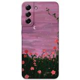 Gramaphone Galaxy S21 Fe Uyumlu Çiçek Desenli Telefon Kılıfı + Ekran Koruyucu - 5793