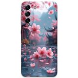 Gramaphone Galaxy S21 Fe Uyumlu Çiçek Desenli Telefon Kılıfı + Ekran Koruyucu - 5794