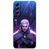Gramaphone Galaxy S21 Fe Uyumlu Geralt Desenli Telefon Kılıfı + Ekran Koruyucu - 5826