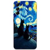 Gramaphone Galaxy S21 Fe Uyumlu Kedi Desenli Telefon Kılıfı + Ekran Koruyucu - 5782