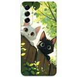 Gramaphone Galaxy S21 Fe Uyumlu Kedi Desenli Telefon Kılıfı + Ekran Koruyucu - 5785