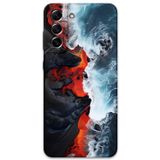 Gramaphone Galaxy S21 Fe Uyumlu Mermer Desenli Telefon Kılıfı + Ekran Koruyucu - 5811